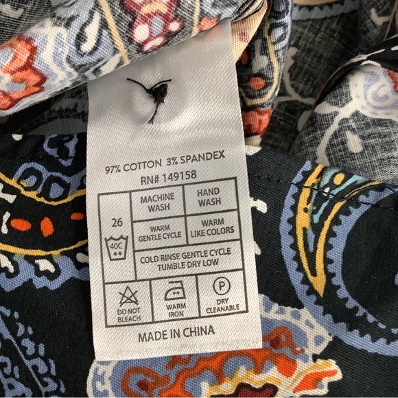 Consequence Mens Paisley Short Sleeve Shirt New - Picture 4 of 5